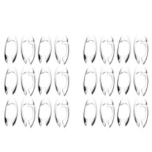 Pour W205 CClasse C200 C180 GLC260 2015 2016 Accessoires de Voiture Autocollant ABS pour Garniture de Poignée de Porte 30Pcs pour LHD
