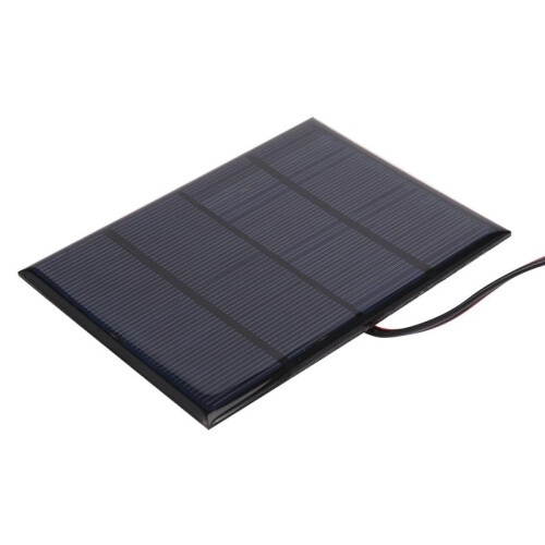 2X 1.5W 12V  Solar Panel Small Cell Module Charger with 1M Wire 2