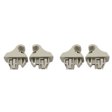 4 StüCk Beige Sonnenblenden-Hakenhalter-Clip MR779704 MR779705 für Montero MK3 Pajero 2000-2006 Sonnenblenden-AufhäNgerhaken