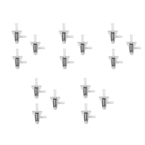 15Pcs Universal Motorcycle Right Angle Inline Fuel Filter 1/4Inch 6mm Hose Lines for