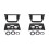 2X 9 Zoll Autoblende für 2000-2010  Lancer IX 2Din Blende Audio Fitting Adapter Panel Frame Kit AutozubehöR 1
