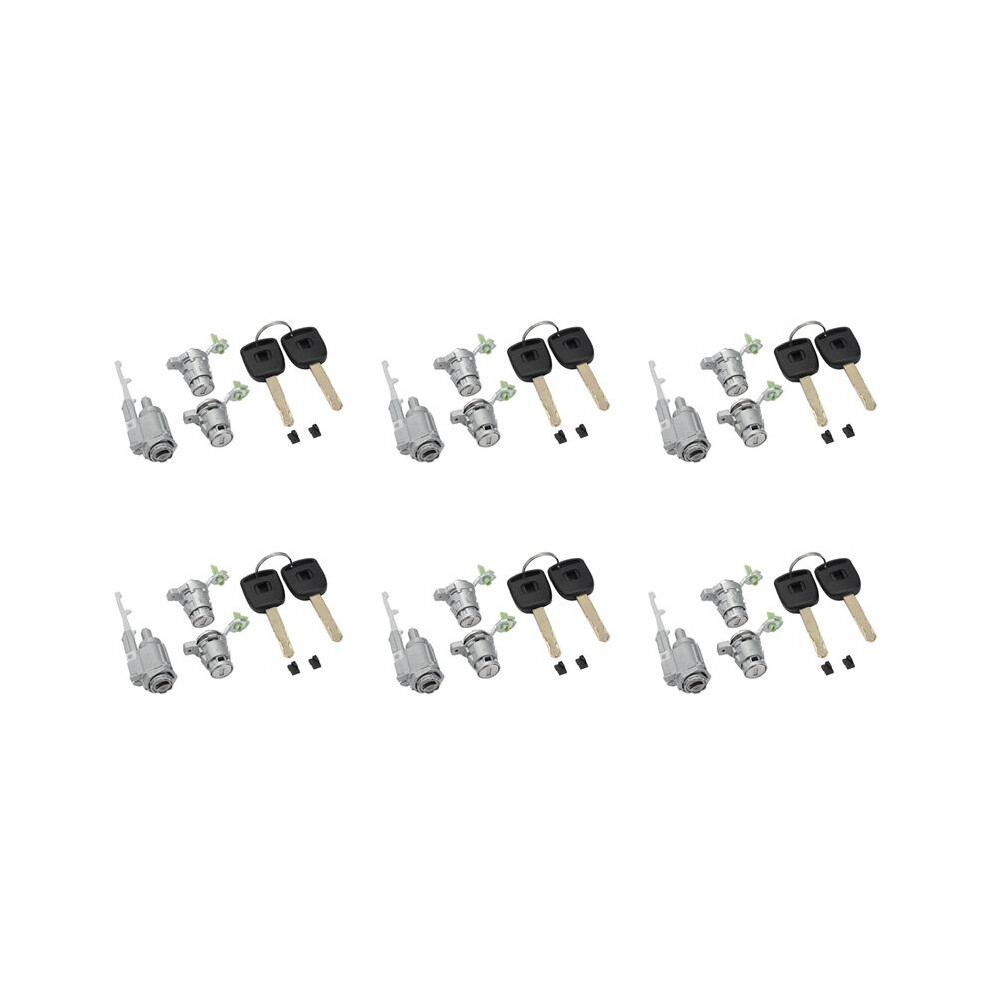 6X Door Lock Cylinder Kit For Cr-V 2002-2006 Elements2003-2011 72185-S9a-013 Door Lock Cylinder Set 4713616134491