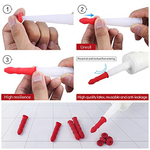 Kit D'Outils de Calfeutrage Buse D'éTanchéIté, 16 PièCes Ensemble D'Outils en Silicone