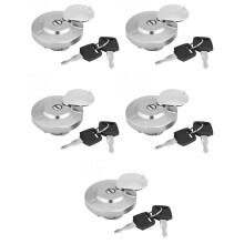 5X Motorcycle Aluminum Fuel Tank Cap with 2 Keys Motorbike Gas Tank Cover for   Shadow VLX VT 600 Rebel 250