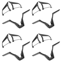 12X Koolstofvezel Stuurwiel Decoratie Cover Frame Trim voor  Rogue Altima Sentra Kicks LEAF Versa Accessoires