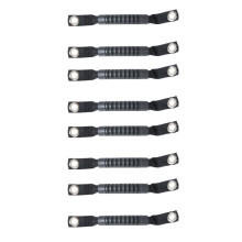 8Pcs Grab Handles Black Rear Safety Grab Padded Roll Bars for JK TJ