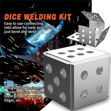 2PCS Welding Kit Dice, Welding Coupons, 1 PC, Mild Steel, 16 Gauge Welding Plate, DIY Square, Welding Practice