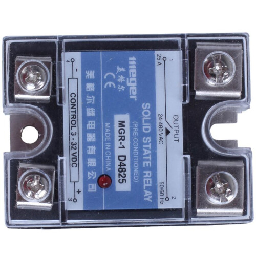 4X MGR-1 D4825 Single-Phase Solid State Relay SSR 25A  3-32 V AC 24-480 V 1