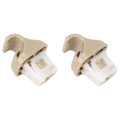 2X for New  MURANO 2003-2007 SUN VISOR RETAINER CLIP - BEIGE INTERIOR 1