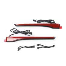 Motorcycle SPAR LED Side Lights for Indian Touring Trunk/Roadmaster/Pursuit 2020-2024 Red
