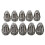 100Pcs AG60 Plasma Cutting Machine Consumable SG55 Plasma Cutter Accessories Plasma Torch Tip Electrode Cutter Kit 4