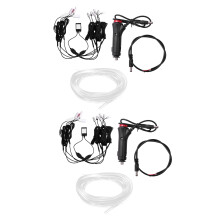 20 in 1 RGB LED with 8M Interior Decoration Car Fiber Optic Strip Light By App Control 12V Atmosphere Lamps Universal