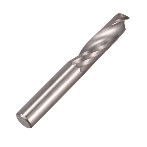 5Pcs 6Mm 1/4 Inch Carbide Cnc Router Bits One Single Flute End Mill Tools 22Mm 2