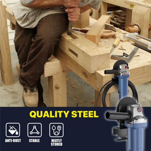 2 Packs Angle Grinder Holder,Angle Grinder Stand Tool Wall Mount Bracket for 5inch Grinder,Angle Grinder Storage 2