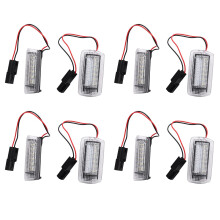 4X White Red Car LED Door Courtesy Light for Wish Prius Camry Alphard Isis Estima for Is250 Rx350