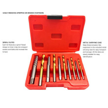 10Pcs Set Screw Extractor Broken Wire Extractor is Used to Remove Fallen Screws and Broken Bolt Hardware Tools.