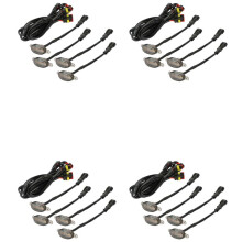 16 Luci di Marcia Della Griglia Anteriore A LED Color Ambra con Lente Affumicata Stile Raptor per  F-150 F150 2009-2018