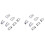 14PCS Car Chrome Interior Door  Styling Trims for  Model S / X Accessories 2