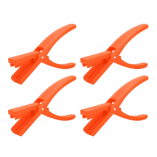 4Pcs Crawfish Peeler Tool Set, Plastic Seafood Sheller, 15x9cm Orange 2