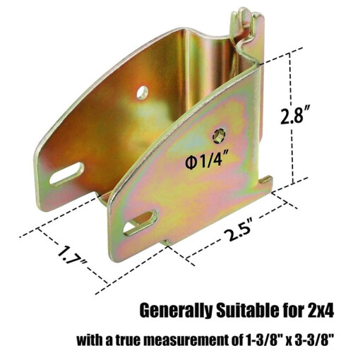 10PCS E-Track Wood  End Socket Accessories for 2x4 2x6, Add Removable Load Lock Bars to E-Track Cargo Area 2