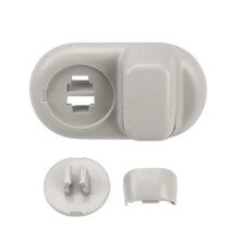 Front Side Sun Visor Fixing Hooks Sun Visor Fixing Hooks 51167373859 for F54 F55 F56 F60 2015-2020, Grey