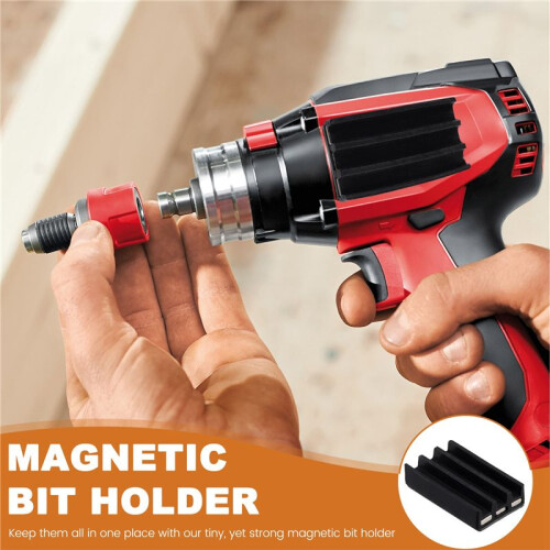 Magnetic Bits Folder Attach to Drill,Universal Fit Magnet Screw Driver Bits Hex Screw Holder Sleeve for Impact Driver