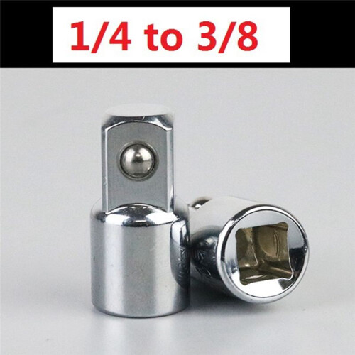 6pc Socket Converter Adaptor Set Sleeve Adapter 1/2,3/8,1/4 Interchangeable Adapter Ratchet Wrench Attachment 1