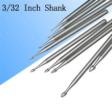 12 Pcs Jewelry Bud Burr, 3/32Inch Shank Lapidary Making Tools Carving Bits for Rotary Tools