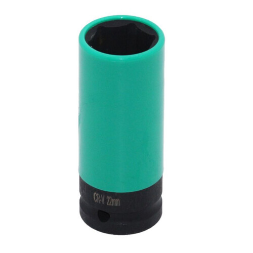 Wheel Protector Impact Socket Set 1/2 Inch Drive Lug Nut Socket, Color-Coded Protective Sleeve(15/17/19/21/22mm) 1
