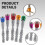 10pcs Screwdriver Drill Bit with Magnetic Bit 1/4 Inch Hex Handle Electric Drill Tool Attachment Single 4