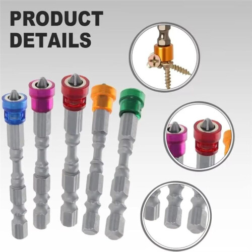 10pcs Screwdriver Drill Bit with Magnetic Bit 1/4 Inch Hex Handle Electric Drill Tool Attachment Single
