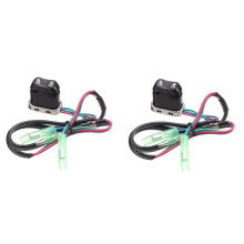 2X Interruptor de InclinaçãO da GuarniçãO para Controle Remoto Do Motor de Popa 703-82563-02-00