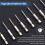 Magnetic Hex Wrench Drill Bits  End Hex Screwdriver Bits Set 100mm Long  Driver Bit 1/4 Inch Hex-Shank 6