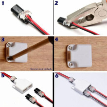 Paquet de 30 Connecteurs Enfichables à Double Fil, Connecteurs de Fil LED à 2/3/4 Broches 4 Voies Enfichables, Connecteurs de Fil Basse Tension
