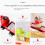 Multi-Function Vegetable Cutter Mandoline Slicer 6 Blades Grater Potato Peeler Kitchen Gadget 3