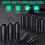 Impact Socket Set 1/2 Drive -15PCS-Metric Size (10-32mm) Sockets 6 Point Hex Design 4