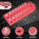 Portable Nut and Bolt Thread Checker Fine Thread Nut and Bolt Size Gauge, Versatile Thread Chaser Set ,Red 3
