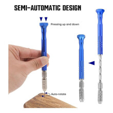 Micro-Type Pin Vise and Twist HandDrill Rottery Tool with 25Pc 0.5-3 mm Small Metal Manual Drill Bits for Resin Casting