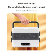 Portable Electric Lunch Box Automatic Rice Cooker with Timer Insulated Food Warmer for Office  Cooking Machine (US)