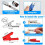 4mm Stackable Banana to Banana Plug Flexible Cable, Electrical Test Leads with 10PCS Protective Copper Alligator Clips 2