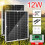 2X 12W Solar Panel Kit 50A 12V Battery Charger with Controller Caravan Boat 4