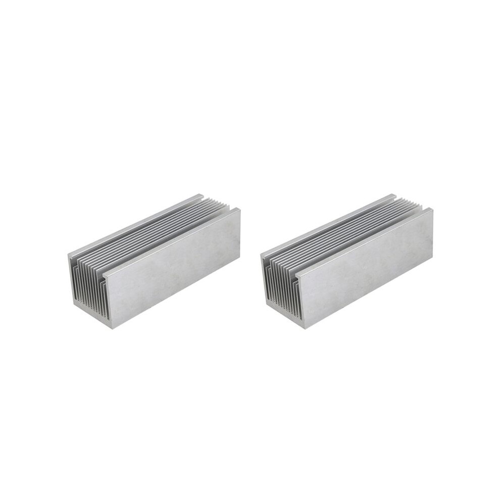 2X Aluminum Radiator 50X50x150mm Dense 14 Tooth Heat Sink For Power Amplifier Heater Computer Water Cooling System 6133053046634