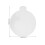 100Pièces Plateau Mini Gâteau Rond Papier Blanc Base Mousse Cupcake 2