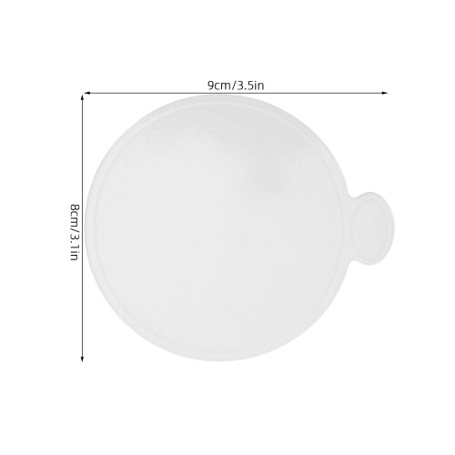 100Pièces Plateau Mini Gâteau Rond Papier Blanc Base Mousse Cupcake 2