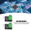 10Pcs Green LED Module 10mm 3.3V‑5V Decorative Light Board 8