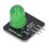 10Pcs Green LED Module 10mm 3.3V‑5V Decorative Light Board 6