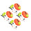 4Sets Tennis Training Tool Mit Stabiler Basis Und Rückprallball Orange 5
