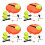 4Sets Tennis Training Tool Mit Stabiler Basis Und Rückprallball Orange 8