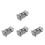 4Pièces Filets Pliables Nylon Métal Pièges Réutilisables Crustacés 10