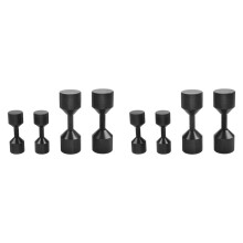 8 Pcs Aluminium Flange Two Hole Pins 1-1/8 Inch Two Hole Alignment Pins & 1-5/8 Inch Detachable Flange Black